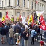 Manifestation des salaris d'Euromoteurs le 10 juin 2004 photo n3 